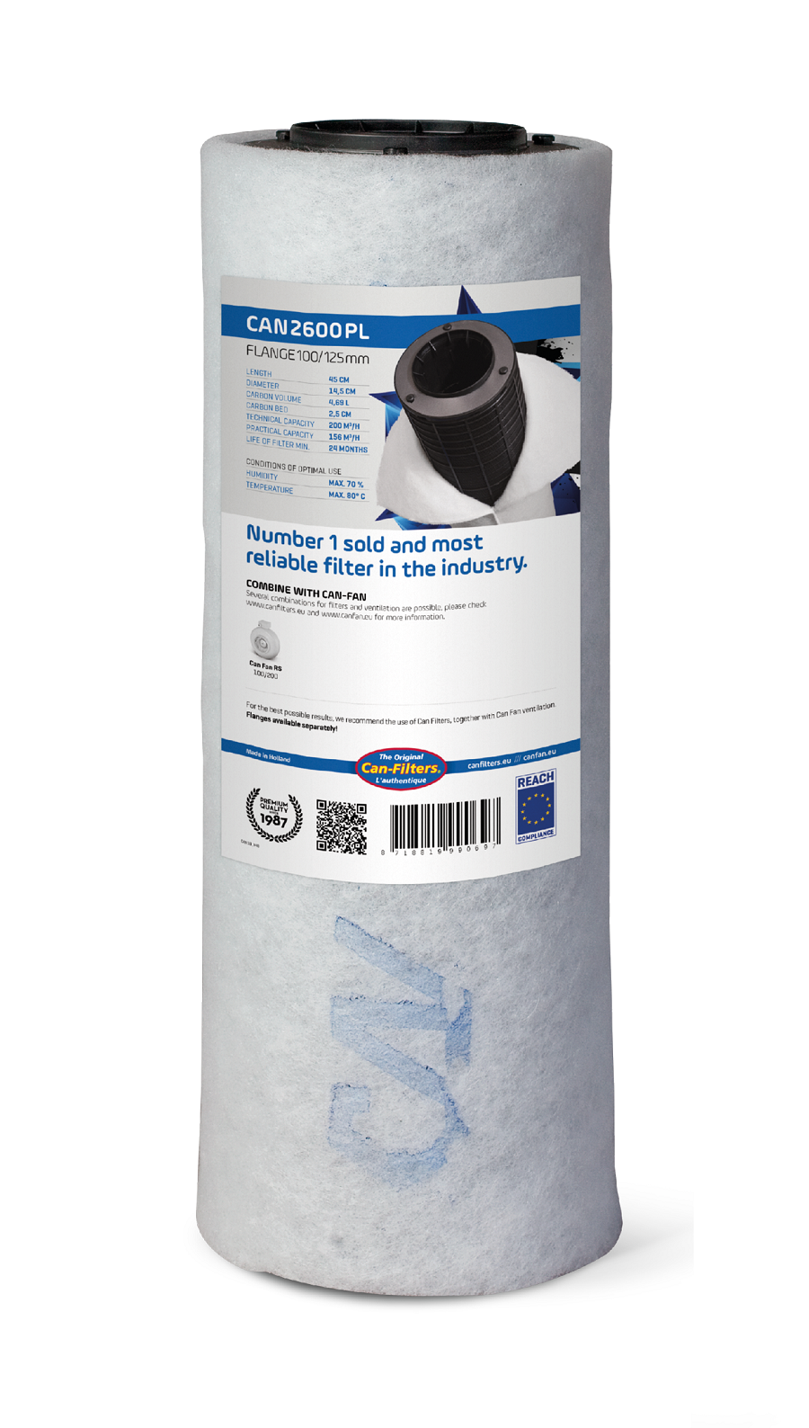 Can Filter 2600PL 150m³/h φ125 - slika 4
