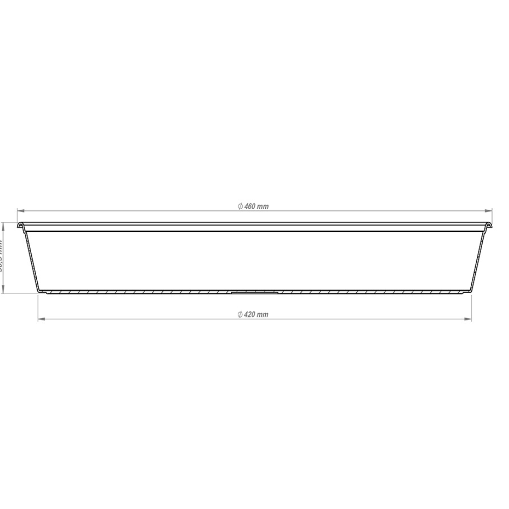 Podmetač Saksija Okrugli 45cm - slika 2