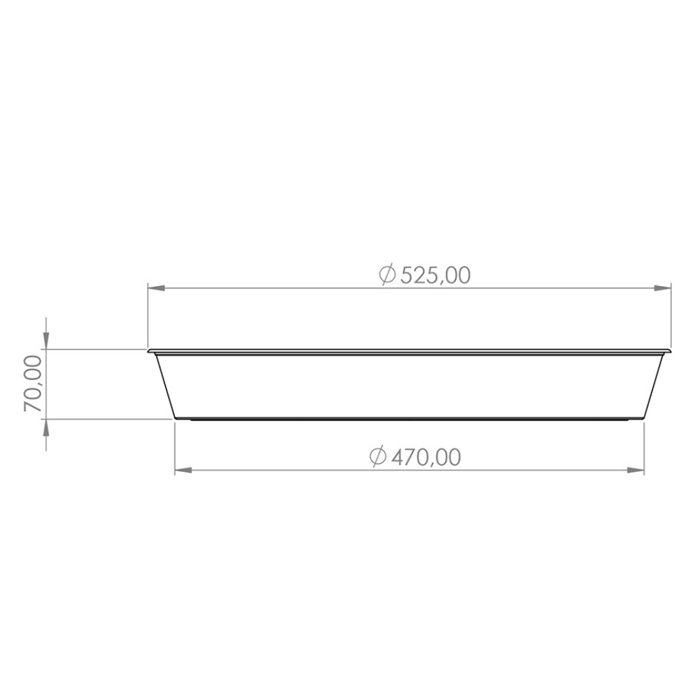 Podmetač Saksija Okrugli 50cm - slika 2