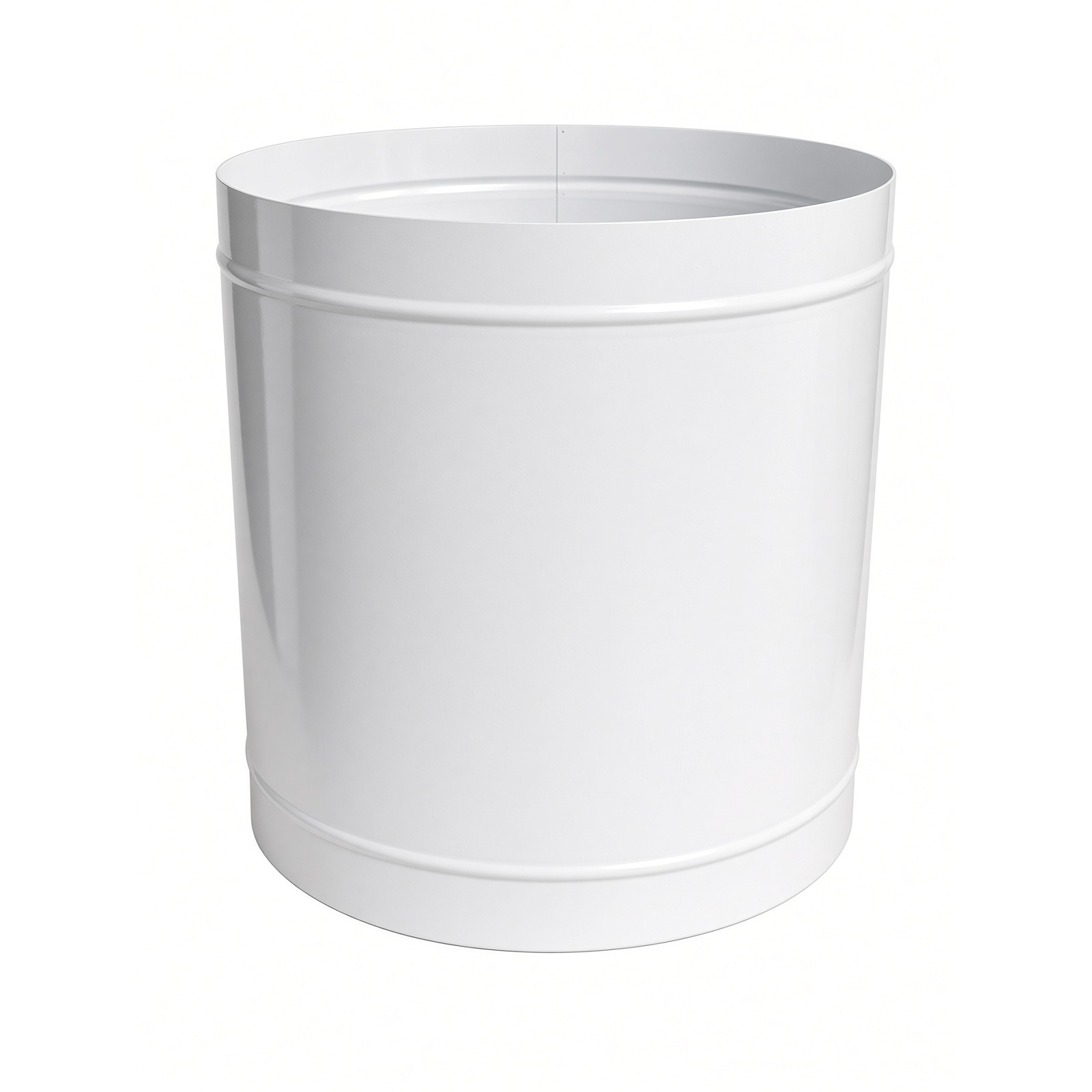 Veza 315 mm spojnica – bela metalna spojnica za ventilacione cevi φ315, pogled pod uglom